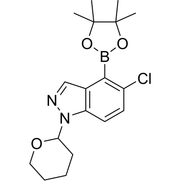 1H-Indazole, 5-chloro-1-(tetrahydro-2H-pyran-2-yl)-4-(4,4,5,5-tetramethyl-1,3,2-dioxaborolan-2-yl)-|CS-1098834