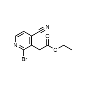 Ethyl 2-(2-bromo-4-cyanopyridin-3-yl)acetate|CS-1099082