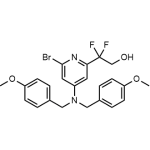 4-[Bis[(4-methoxyphenyl)methyl]amino]-6-bromo-β,β-difluoro-2-pyridineethanol|CS-1099167