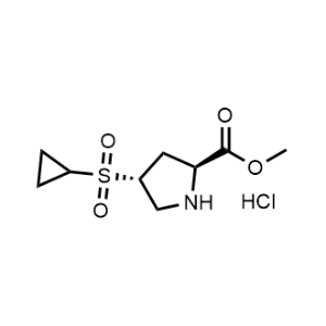 Methyl (2S,4R)-4-(cyclopropylsulfonyl)pyrrolidine-2-carboxylate hydrochloride|CS-1100156