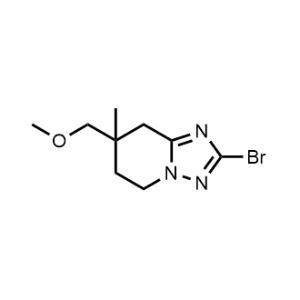 2-Bromo-7-(methoxymethyl)-7-methyl-5,6,7,8-tetrahydro-[1,2,4]triazolo[1,5-a]pyridine|CS-1100594
