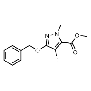 Methyl 3-(benzyloxy)-4-iodo-1-methyl-1H-pyrazole-5-carboxylate|CS-1100738