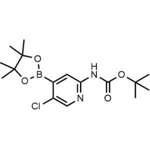 Carbamic acid, N-[5-chloro-4-(4,4,5,5-tetramethyl-1,3,2-dioxaborolan-2-yl)-2-pyridinyl]-, 1,1-dimethylethyl ester|CS-1101020