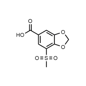 1,3-Benzodioxole-5-carboxylic acid, 7-(methylsulfonyl)-|CS-1101217