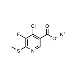 Potassium 4-chloro-5-fluoro-6-(methylthio)nicotinate|CS-1101264