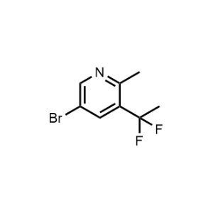 Pyridine, 5-bromo-3-(1,1-difluoroethyl)-2-methyl-|CS-1101326