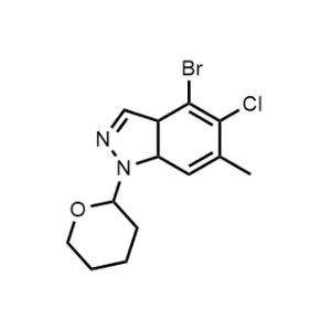 1H-Indazole, 4-bromo-5-chloro-3a,7a-dihydro-6-methyl-1-(tetrahydro-2H-pyran-2-yl)-|CS-1101417