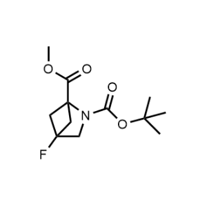 2-Azabicyclo[2.1.1]hexane-1,2-dicarboxylic acid, 4-fluoro-, 2-(1,1-dimethylethyl) 1-methyl ester|CS-1101591