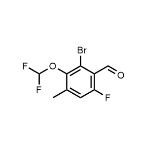Benzaldehyde, 2-bromo-3-(difluoromethoxy)-6-fluoro-4-methyl-|CS-1101687
