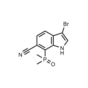 3-Bromo-7-(dimethylphosphoryl)-1H-indole-6-carbonitrile|CS-1101864