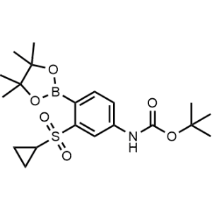 Carbamic acid, N-[3-(cyclopropylsulfonyl)-4-(4,4,5,5-tetramethyl-1,3,2-dioxaborolan-2-yl)phenyl]-, 1,1-dimethylethyl ester|CS-1101940
