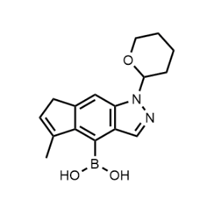 (5-Methyl-1-(tetrahydro-2H-pyran-2-yl)-1,7-dihydrocyclopenta[f]indazol-4-yl)boronic acid|CS-1102007