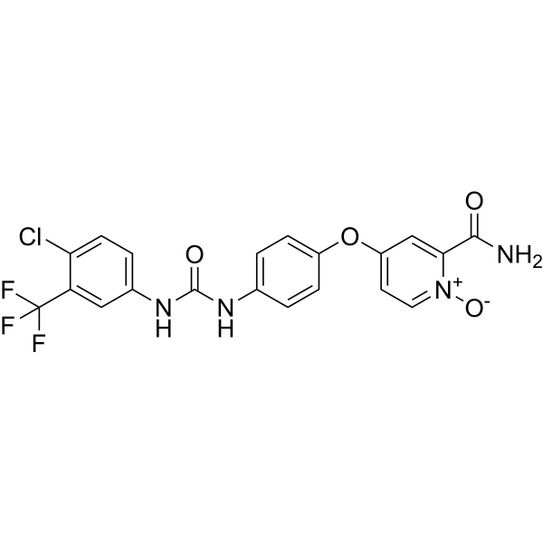2-Carbamoyl-4-(4-(3-(4-chloro-3-(trifluoromethyl)phenyl)ureido)phenoxy)pyridine 1-oxide|CS-1102386