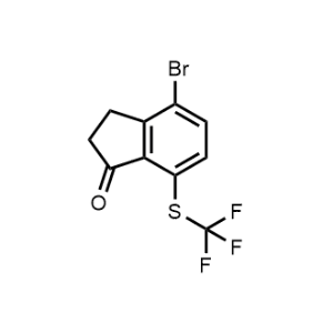 4-Bromo-7-((trifluoromethyl)thio)-2,3-dihydro-1H-inden-1-one|CS-1102444