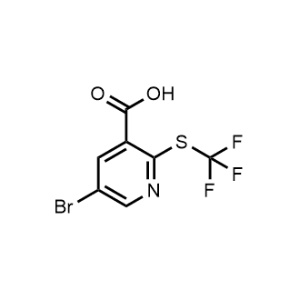 5-Bromo-2-((trifluoromethyl)thio)nicotinic acid|CS-1102446