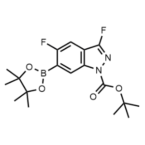 1H-Indazole-1-carboxylic acid, 3,5-difluoro-6-(4,4,5,5-tetramethyl-1,3,2-dioxaborolan-2-yl)-, 1,1-dimethylethyl ester|CS-1126476