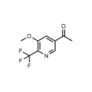 1-(5-Methoxy-6-(trifluoromethyl)pyridin-3-yl)ethanone|CS-1127237