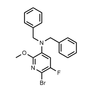 N,N-Dibenzyl-6-bromo-5-fluoro-2-methoxypyridin-3-amine|CS-1135808