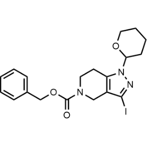 Benzyl 3-iodo-1-(tetrahydro-2H-pyran-2-yl)-1,4,6,7-tetrahydro-5H-pyrazolo[4,3-c]pyridine-5-carboxylate|CS-1136003