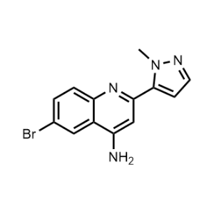 6-Bromo-2-(1-methyl-1H-pyrazol-5-yl)quinolin-4-amine|CS-1136041