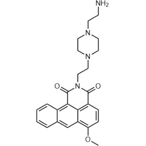2-(2-(4-(2-Aminoethyl)piperazin-1-yl)ethyl)-6-methoxy-1H-dibenzo[de,h]isoquinoline-1,3(2H)-dione|CS-1136098