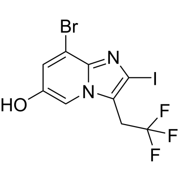 8-Bromo-2-iodo-3-(2,2,2-trifluoroethyl)imidazo[1,2-a]pyridin-6-ol|CS-1136317