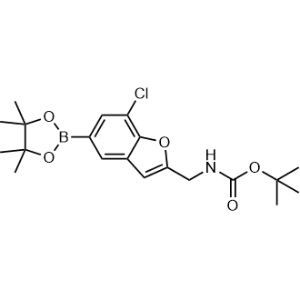 Carbamic acid, N-[[7-chloro-5-(4,4,5,5-tetramethyl-1,3,2-dioxaborolan-2-yl)-2-benzofuranyl]methyl]-, 1,1-dimethylethyl ester|CS-1136368