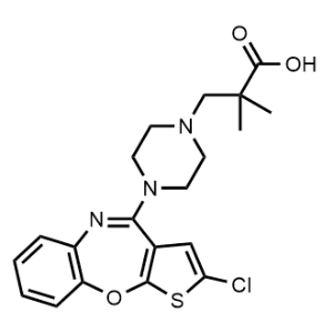3-(4-(2-Chloro-8-methylbenzo[b]thieno[3,2-f][1,4]oxazepin-4-yl)piperazin-1-yl)-2,2-dimethylpropanoic acid|CS-1136494