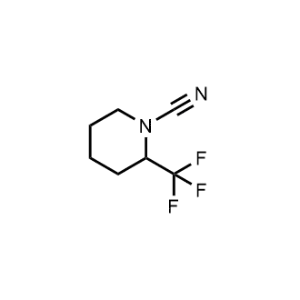 1-Piperidinecarbonitrile, 2-(trifluoromethyl)-|CS-1136629