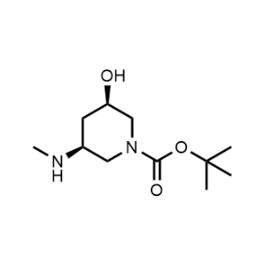 tert-Butyl (3R,5S)-3-hydroxy-5-(methylamino)piperidine-1-carboxylate|CS-1136635