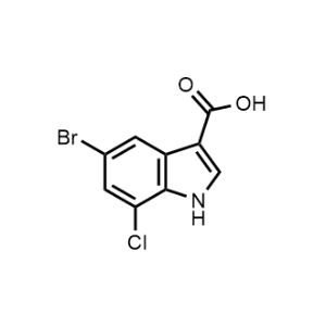 5-Bromo-7-chloro-1H-indole-3-carboxylic acid|CS-1136671