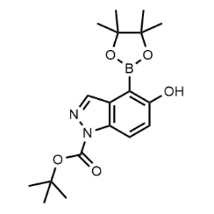 tert-Butyl 5-hydroxy-4-(4,4,5,5-tetramethyl-1,3,2-dioxaborolan-2-yl)-1H-indazole-1-carboxylate|CS-1136700