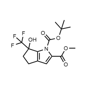 1-(tert-Butyl) 2-methyl 6-hydroxy-6-(trifluoromethyl)-5,6-dihydrocyclopenta[b]pyrrole-1,2(4H)-dicarboxylate|CS-1136834