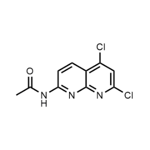 N-(5,7-Dichloro-1,8-naphthyridin-2-yl)acetamide|CS-1137301