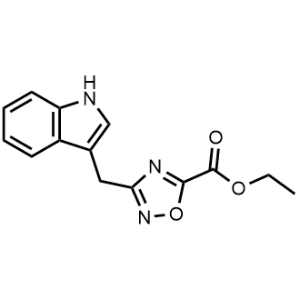 Ethyl 3-((1H-indol-3-yl)methyl)-1,2,4-oxadiazole-5-carboxylate|CS-1137343