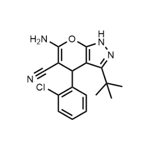 6-Amino-3-(tert-butyl)-4-(2-chlorophenyl)-1,4-dihydropyrano[2,3-c]pyrazole-5-carbonitrile|CS-1137346