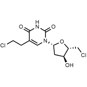 5-(2-Chloroethyl)-1-((2R,4S,5S)-5-(chloromethyl)-4-hydroxytetrahydrofuran-2-yl)pyrimidine-2,4(1H,3H)-dione|CS-1137380