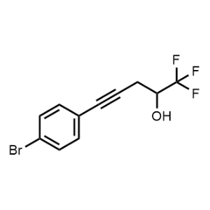 5-(4-Bromophenyl)-1,1,1-trifluoropent-4-yn-2-ol|CS-1137452