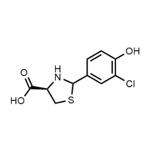 (4R)-2-(3-Chloro-4-hydroxyphenyl)thiazolidine-4-carboxylic acid|CS-1137476