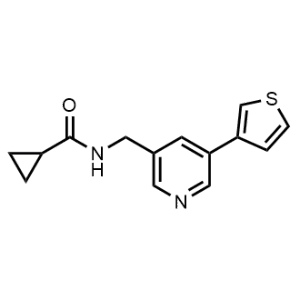 N-((5-(Thiophen-3-yl)pyridin-3-yl)methyl)cyclopropanecarboxamide|CS-1137599