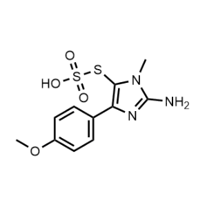 S-(2-Amino-4-(4-methoxyphenyl)-1-methyl-1H-imidazol-5-yl) O-hydrogen sulfurothioate|CS-1137644