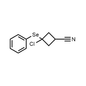 3-Chloro-3-(phenylselanyl)cyclobutane-1-carbonitrile|CS-1137655