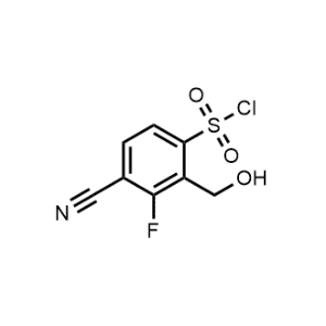 4-Cyano-3-fluoro-2-(hydroxymethyl)benzenesulfonyl chloride|CS-1138208