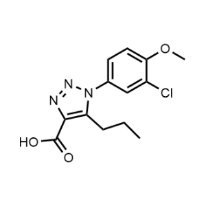 1-(3-Chloro-4-methoxyphenyl)-5-propyl-1H-1,2,3-triazole-4-carboxylic acid|CS-1138549