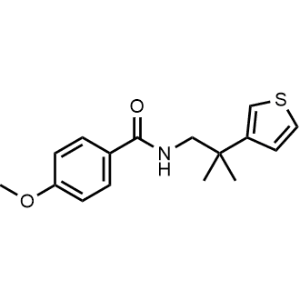 4-Methoxy-N-(2-methyl-2-(thiophen-3-yl)propyl)benzamide|CS-1138945