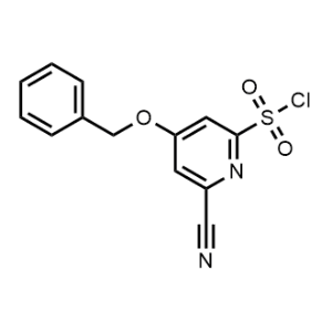 4-(Benzyloxy)-6-cyanopyridine-2-sulfonyl chloride|CS-1139175