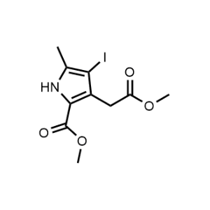 Methyl 4-iodo-3-(2-methoxy-2-oxoethyl)-5-methyl-1H-pyrrole-2-carboxylate|CS-1139278