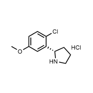 (S)-2-(2-Chloro-5-methoxyphenyl)pyrrolidine hydrochloride|CS-1139397