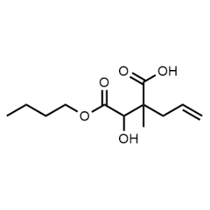 2-(2-Butoxy-1-hydroxy-2-oxoethyl)-2-methylpent-4-enoic acid|CS-1139429