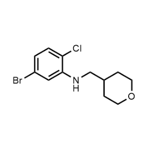5-Bromo-2-chloro-N-((tetrahydro-2H-pyran-4-yl)methyl)aniline|CS-1139449